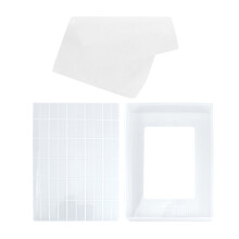 9Stk Backwerkzeuge Nougat Set Weiß Mit Formkasten Und Antihaft-Matte