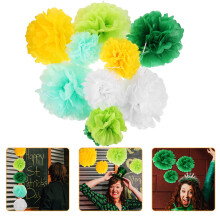 30Stk Papier Pom Poms Blütenkugeln Für Party- Und Raumdekoration