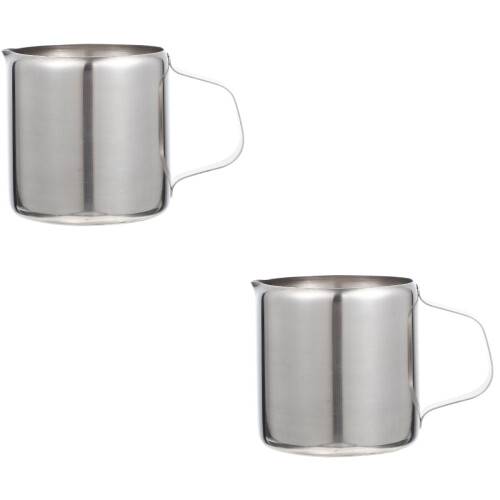 2Stk Profi Milchaufschäumer Aus Silber Für 1