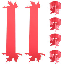 250Stk Thanksgiving Papier Rot Ahornblatt