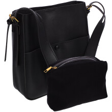 4Stk PU Große Bucket Bag Damen Crossbody