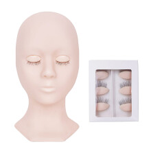 2Sets Mannequin Trainingskopf Pink Zum Schminken Und Wimpernverlängern