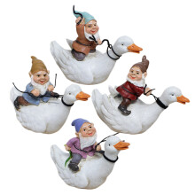 2Sets Resin Figuren Ente