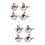 2Sets Resin Figuren Ente 9