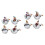 2Sets Resin Figuren Ente 6