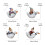 2Sets Resin Figuren Ente 10