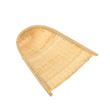 2Stk Dekorativer Bambus Kehrschaufel Anhänger Beige Für DIY