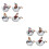 2Sets Resin Figuren Ente 8
