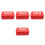 4Pcs Red Outdoor Survival Box Emergency Multipurpose Storage Kit 10