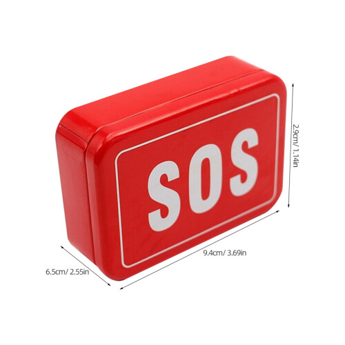 4Pcs Red Outdoor Survival Box Emergency Multipurpose Storage Kit 2