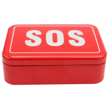 4Pcs Red Outdoor Survival Box Emergency Multipurpose Storage Kit
