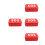 4Pcs Red Outdoor Survival Box Emergency Multipurpose Storage Kit 11