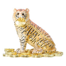 2Stk Gold Schmuckbox Tiger Form Schmuckaufbewahrung Für Damenringe
