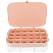 3Stk Reise-Schmuckbox Pink Leicht Schmuckkasten Mit Mehreren Fächern