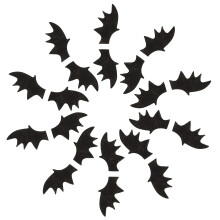 250Stk Schwarze Fledermausflügel Vliesstoff Für DIY
