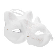10Stk DIY Papiermasken, Unbemalt, Vielseitig Für Party Und Cosplay