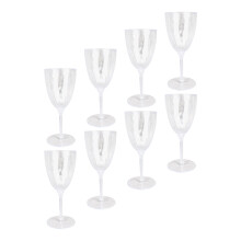 8Stk Kunststoff Einweg Cocktailgläser Weingläser Stabil Transparent