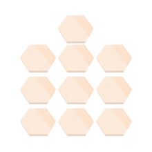 20Stk Natürliche Holzblöcke Beige Für Handwerkliche DIY Arbeiten