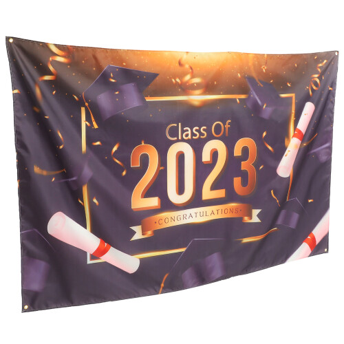 3Stk Polyester Graduation Party Hintergrundbanner 1