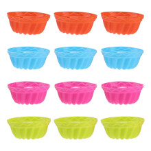 24Stk Silikon Backform Chiffon Cake Bunt Ofen- Und Mikrowellenfest
