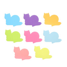 80Stk Cartoon Katzen Haftnotizen Memo Pads Für Schule Und Büro