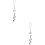 2Stk Auto Rückspiegel Schmuck Weiß Strass Anhänger 6