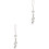 2Stk Auto Rückspiegel Schmuck Weiß Strass Anhänger 3