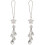 2Stk Auto Rückspiegel Schmuck Weiß Strass Anhänger 2