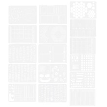 64Stk Mehrfarbige Malerschablonen Wiederverwendbar Für Journal & Wand