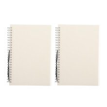 8Stk Transparent Weiß Notizbuch DIY Planer Büro Schreiben