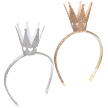 8Stk Krone Kinder Haarreif Glitzernd 3D Stirnband Kopfschmuck