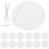 4Sets Runde DIY Sublimation Blanks Aus Filz Mit Elastischem Band Weiß 3