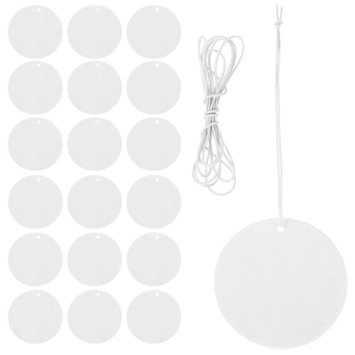 4Sets Runde DIY Sublimation Blanks Aus Filz Mit Elastischem Band Weiß 1