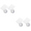 2Pcs White Mesh Curtain for Home Use with Adhesive Hook and Loop Strip 6