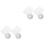 2Pcs White Mesh Curtain for Home Use with Adhesive Hook and Loop Strip 3