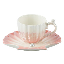 2Sets Keramik - Und Milchbecher Mit Untertasse Elegant