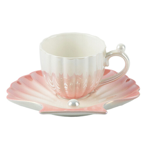 2Sets Keramik - Und Milchbecher Mit Untertasse Elegant