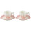 2Sets Keramik - Und Milchbecher Mit Untertasse Elegant 2