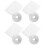 2Pcs White Mesh Curtain for Home Use with Adhesive Hook and Loop Strip 5