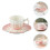 2Sets Keramik - Und Milchbecher Mit Untertasse Elegant 8