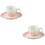 2Sets Keramik - Und Milchbecher Mit Untertasse Elegant 6