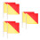 6Pcs Bright Multi Signal Flags Commanding Safety Flags for Outdoor Use 9