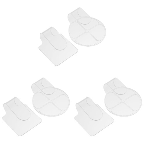 6Pièces Palettes Acryliques Blanches Portables Pour Salon 1
