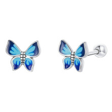 2Paare Elegant Damen Ohrringe Ohrschmuck Himmelblau