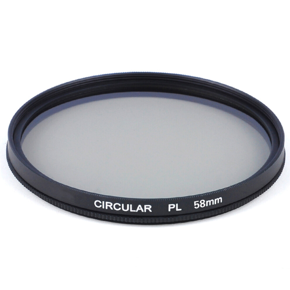 2Pcs Polarizer Cpl 58Mm Camera Lens Filters Ultra Thin For Dslr Black 3583931277361