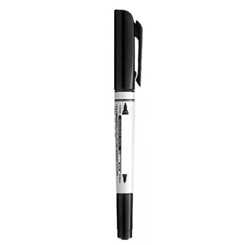 Oil-Based Marker Pen Dual Tip Black 15cmx2cmx1cm 1