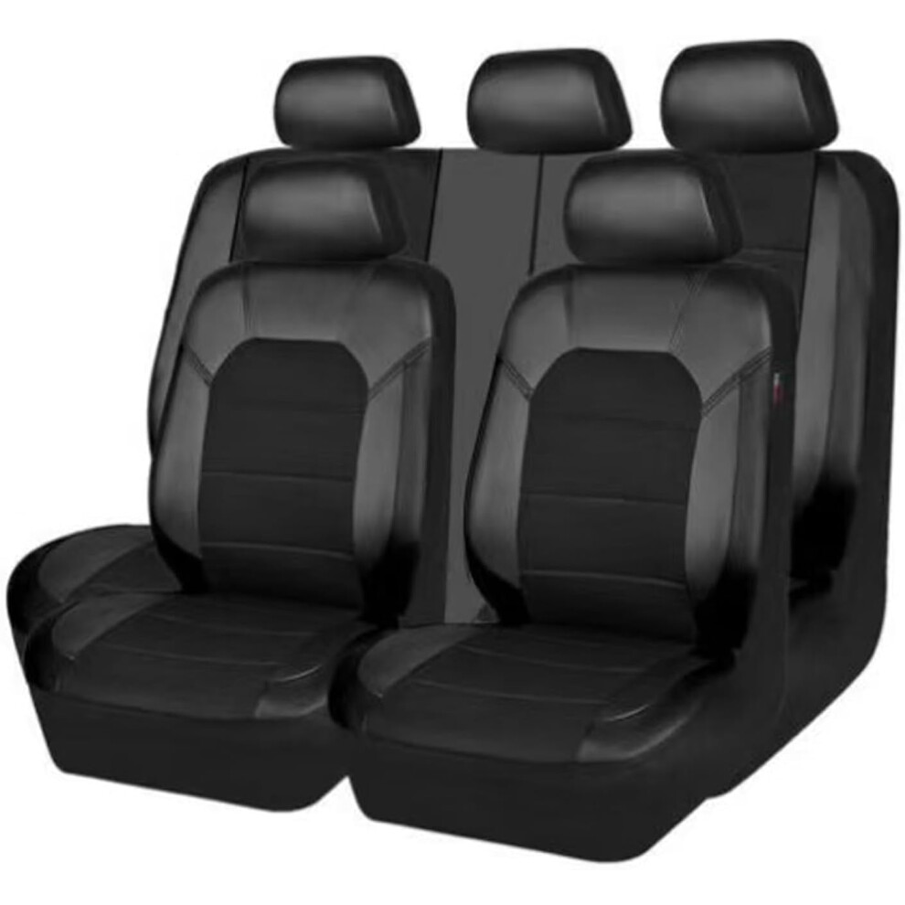 Leather Car Seat Covers Universal Full Set For Porsche Macan 2014 Back Bucket Seats 9189345152580