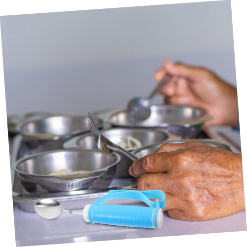 Adaptive Utensils Builtup Handle Spoon for Elderly Ergonomic Angled Design Easy Grip SelfFeeding 2