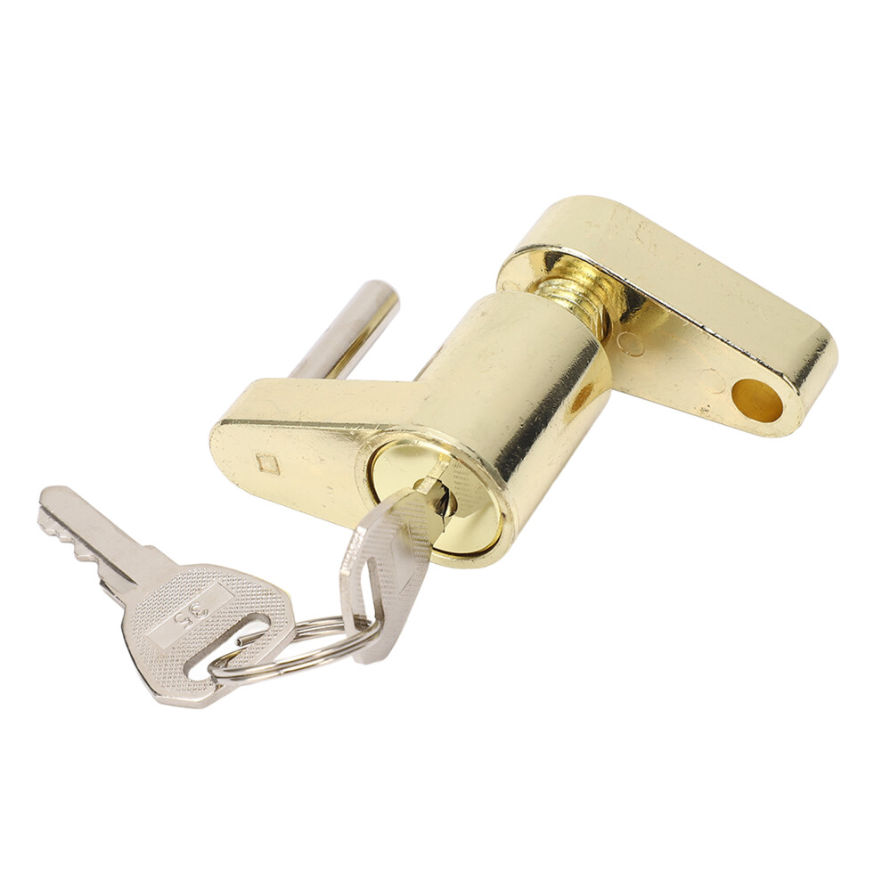 Coupler Lock Heavy Duty Trailer Tongue Lock For Rvs Trucks Toolbox Gold 4981368885453