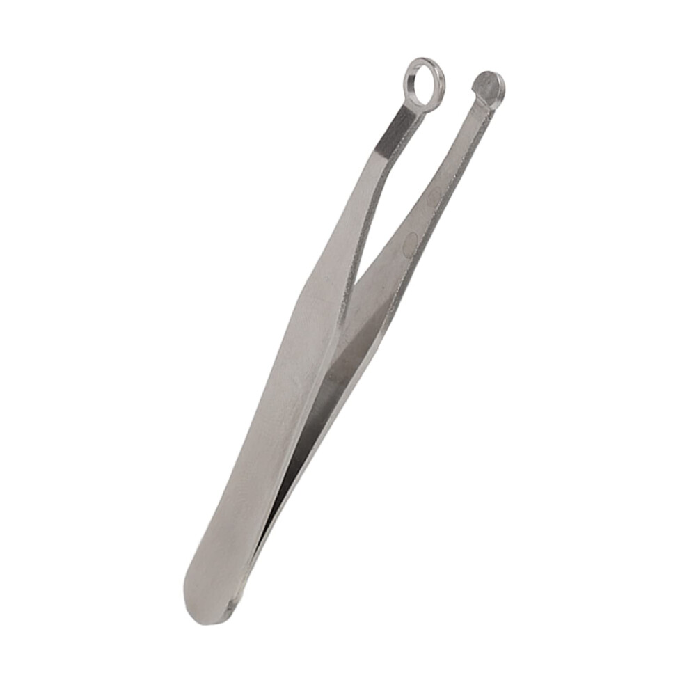 Nose Hair Trimmer with Stainless Steel Round Tip Tweezers for Safe Pain Nasal Hair Removal